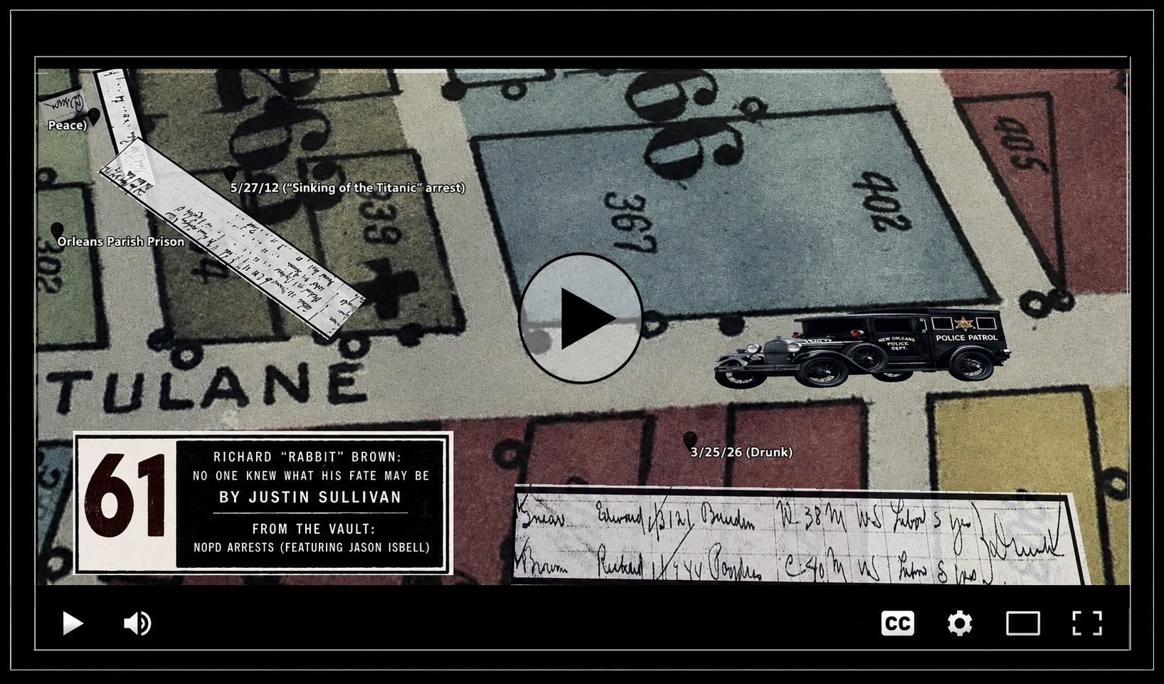 Preview image for the Rabbit Brown arrest locations video