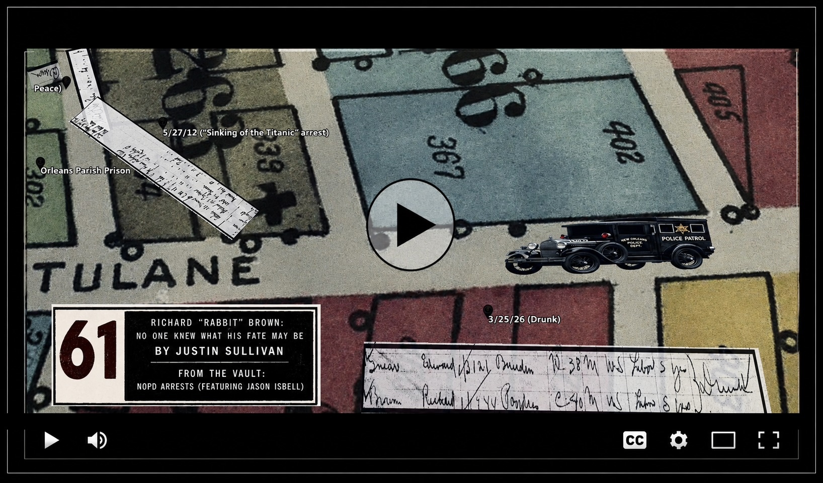 Preview image for the Rabbit Brown arrest locations video